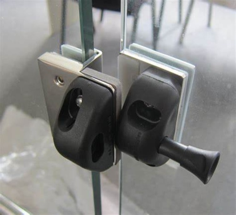 ZD Stainless Steel Glass Gate  Hinge Lock Door Latch For Frameless Glass Railing Pool Fencing