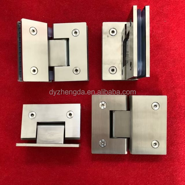 High Quality Hydraulic Shower Hinge Casting Glass To Glass Stainless Steel Door Hinge For Glass Panels