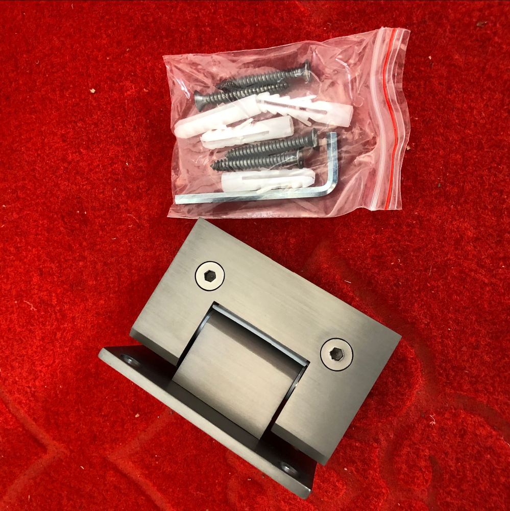 China ZD Brass Nickel Frameless Shower 180 Degree Glass To Door Shower Hinge