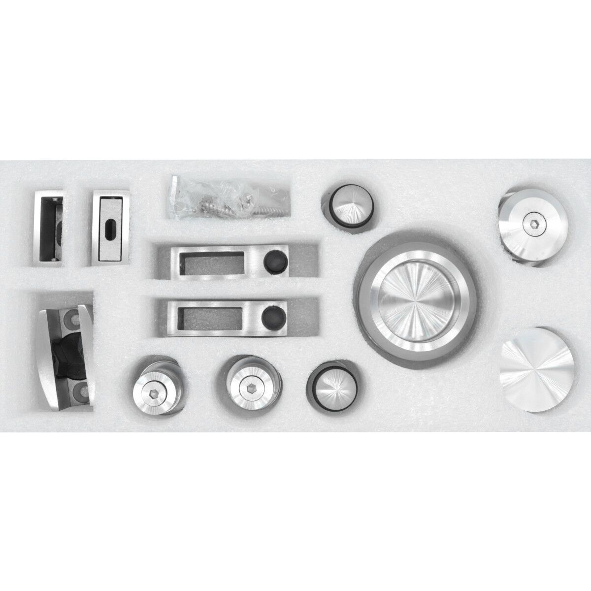 ZD Bathroom Hardware Set Wholesale Stainless Steel 304 Frameless Sliding Glass Door Hardware Fitting For Shower Room