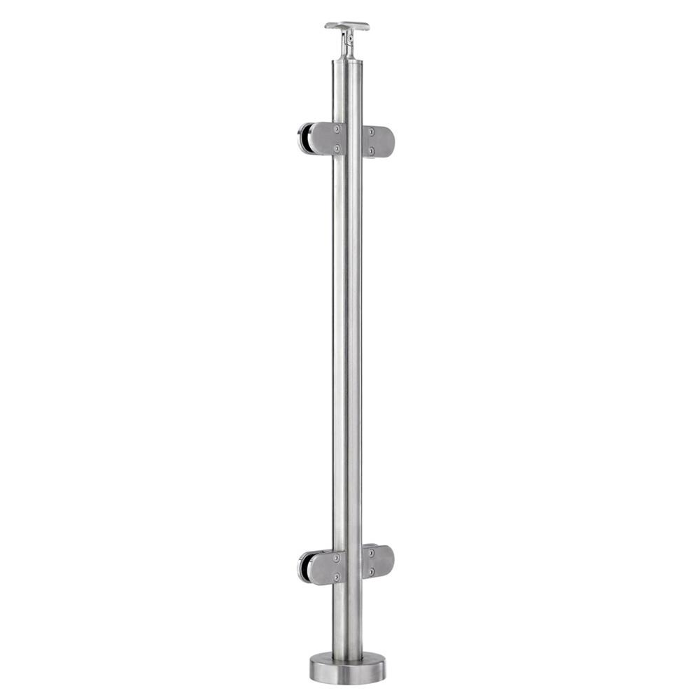 Stainless Steel Railing Staircase Baluster Indoor Modern Solid Wood Handrail Post