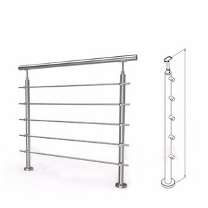 Out Door Deck Balcony Railing Stainless Steel Glass Balustrades Handrails