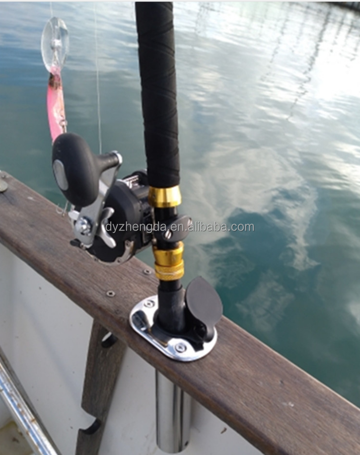 Boat Marine 304 316 Stainless Steel Rail Mount Fishing Rod Holder