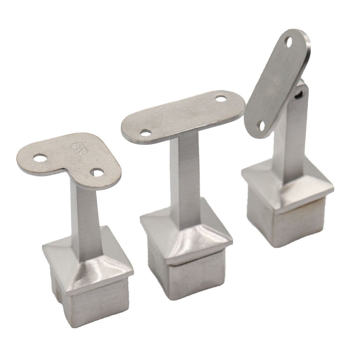 Stainless Steel Balustrade Handrail Railing Fittings Wall Mounted Adjustable Support Glass Bracket