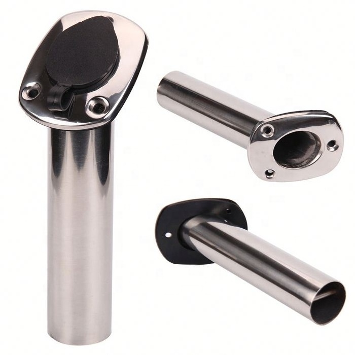 China Fishing Mirror Polished Side Rigger Outrigger Rod Holder For Marine