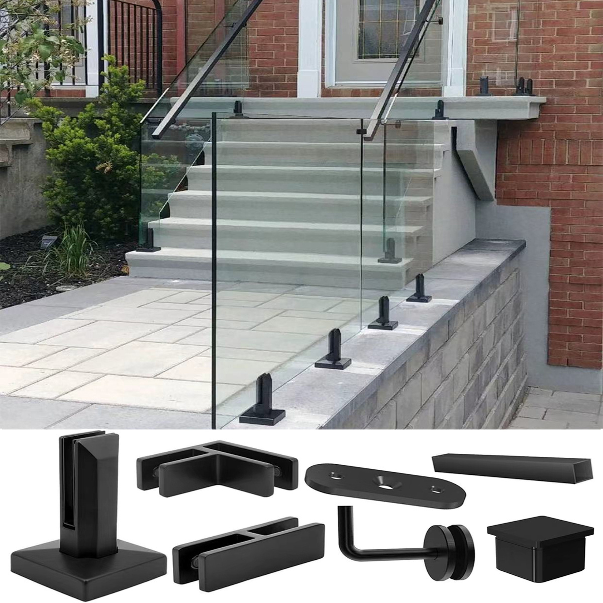 ZD Stainless Steel Glass Spigot For Frameless Glass Stairs Handrail Balustrade Pool Fencing Glass Railing Spigots