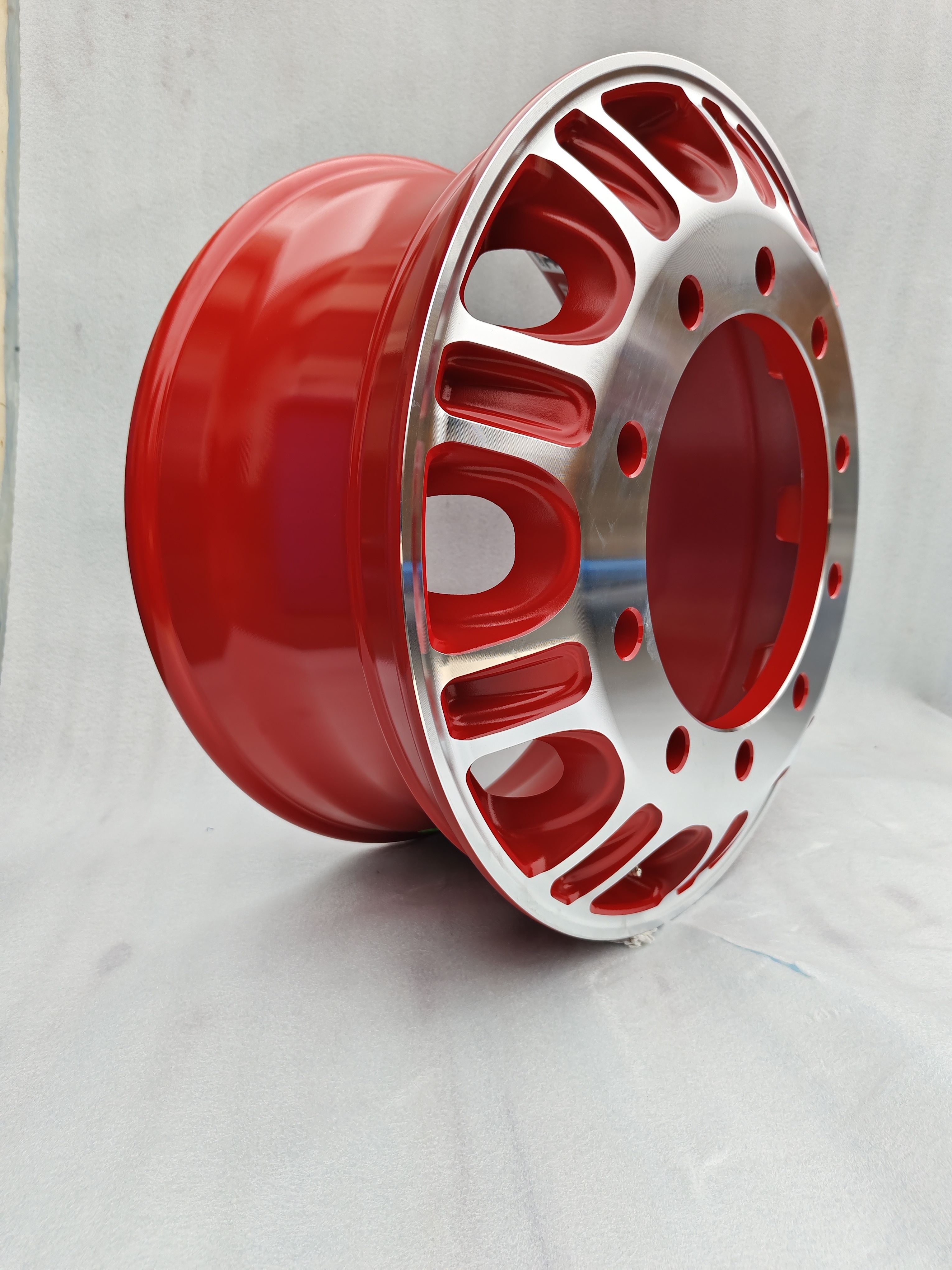 Zhengde American Standard Aluminum Truck Wheel Rim Alloy 22 5 Silver OEM Polish Machine 225 X 900 Truck Wheel With 10 Hole Rim