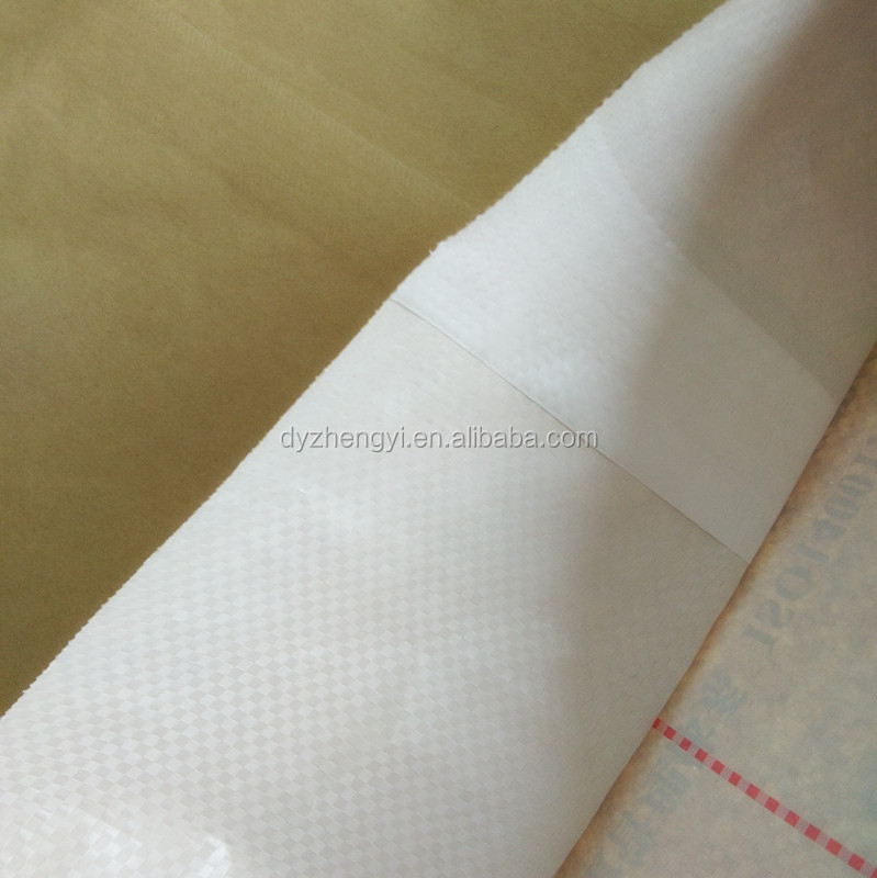 kraft paper plastic composite bag for50kg cement,flour,rice,fertilizer,food,feed,sand