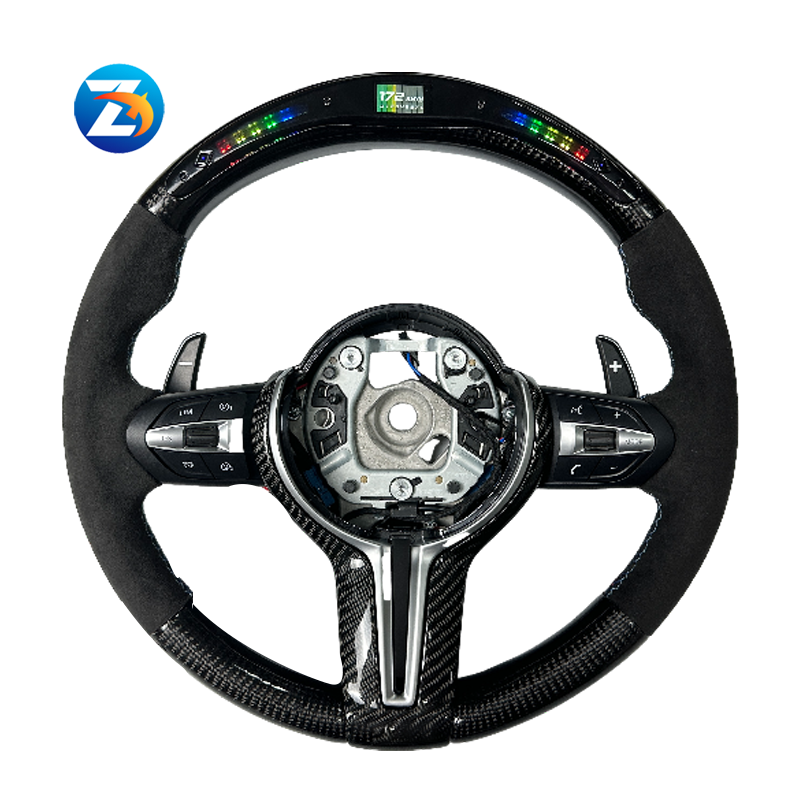 LED alcantara Steering Wheel  F15 E70 X6 F16 E71 X1 E84 F20 F22 F10 F30 F32 for bmw f10 steering wheel vibrate