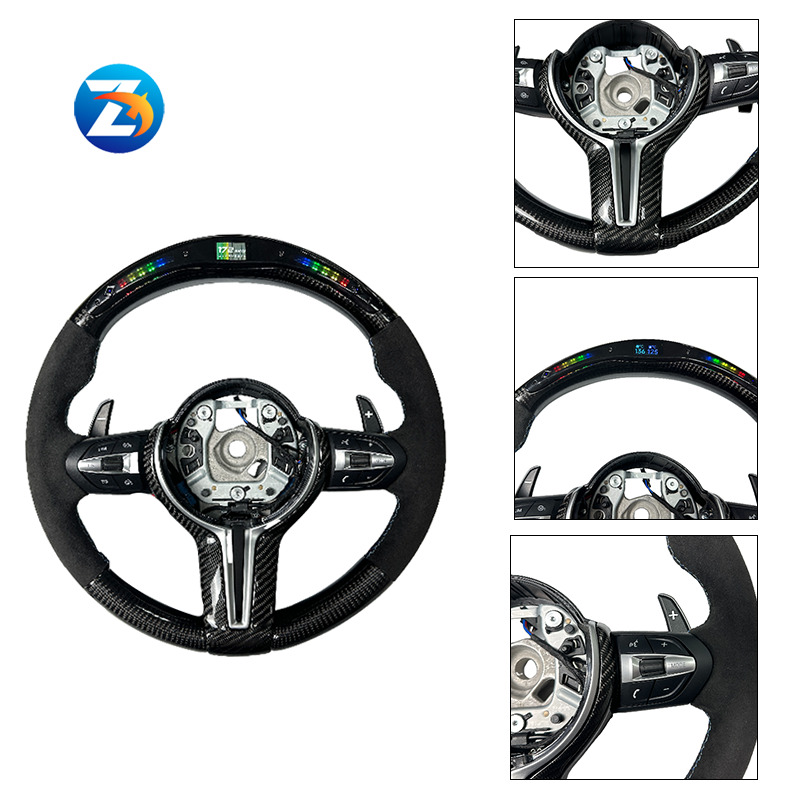 LED alcantara Steering Wheel  F15 E70 X6 F16 E71 X1 E84 F20 F22 F10 F30 F32 for bmw f10 steering wheel vibrate