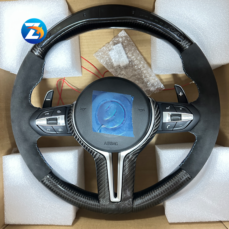 LED alcantara Steering Wheel  F15 E70 X6 F16 E71 X1 E84 F20 F22 F10 F30 F32 for bmw f10 steering wheel vibrate