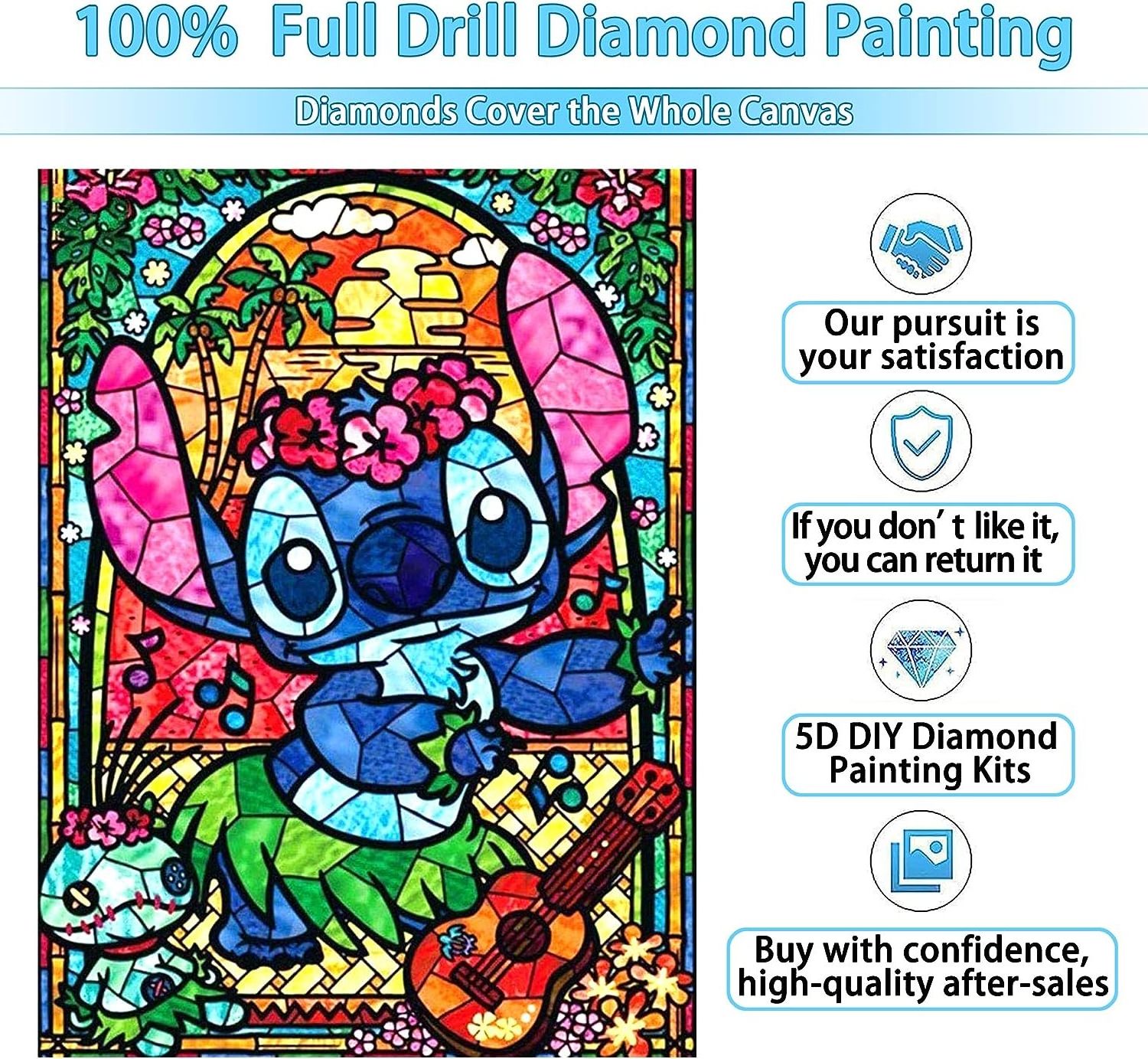 Diamond Painting Kits for Adults, DIY 5D Round Full Drill Art Perfect for Relaxation and Home Wall Decor