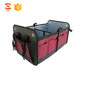 Best Selling Car Accessories Automobile Heavy Tidy 2 in 1 Car Boot Organiser Shopping Trunk Organizer