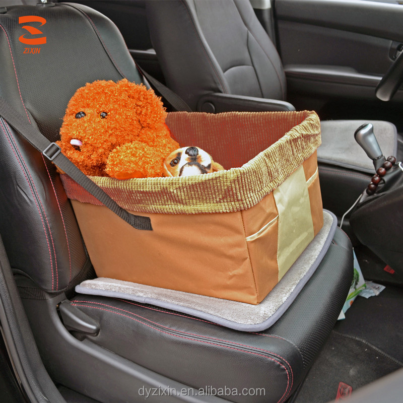 Waterproof Easy Folding Car Travel Seat Carrier Pet Dog Booster Seat for Small Dogs Cats Animals