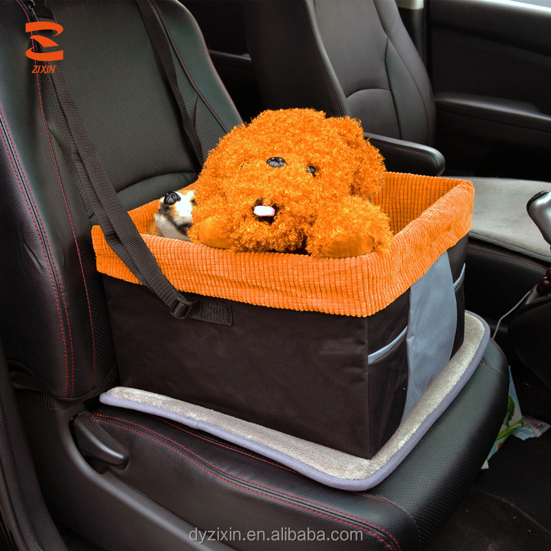 Waterproof Easy Folding Car Travel Seat Carrier Pet Dog Booster Seat for Small Dogs Cats Animals