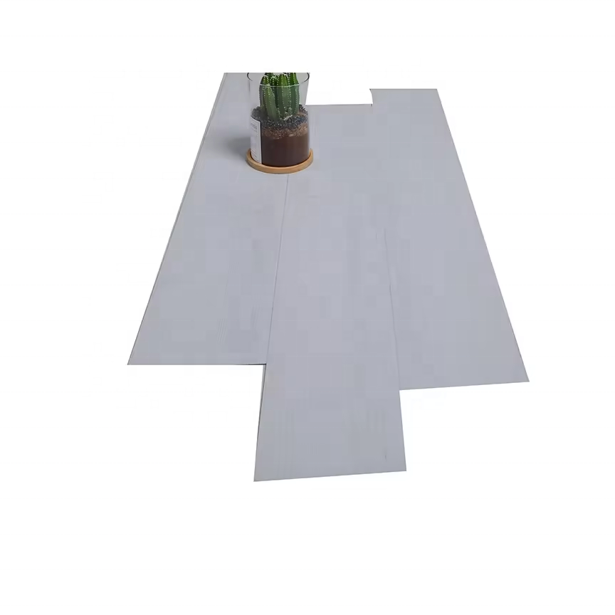 Factory Customized Adhesive Gray Wood Floor Multiple Patterns 1mm 2mm 3mm Glue down Vinyl Plank Flooring