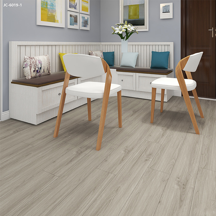 Factory Customized Adhesive Gray Wood Floor Multiple Patterns 1mm 2mm 3mm Glue down Vinyl Plank Flooring