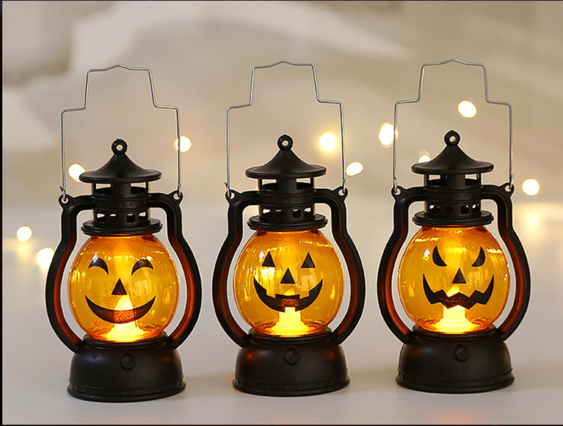 Factory wholesale Halloween Decorations Lamp Pumpkin Light Up Led Outdoor Kids Portable Halloween Lantern