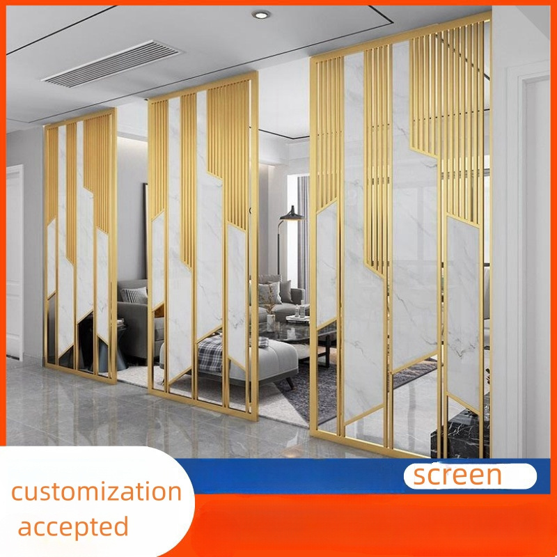 Metal divider screen laser cutting decorative corten steel metal fence laser cut wall panel metal perforated partition