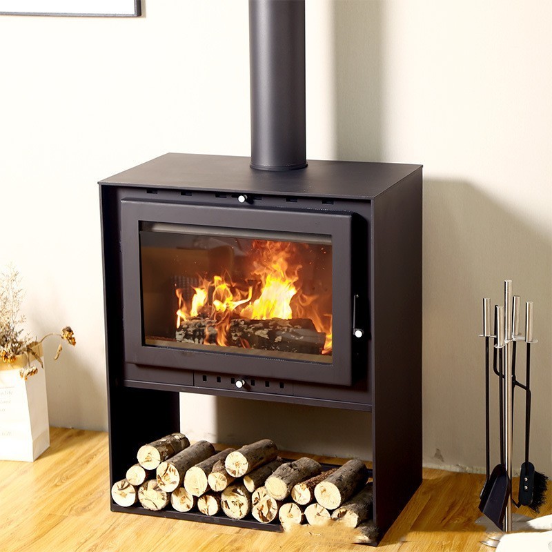 High Quality Hot Selling Wood Burning Freestanding Indoor Metal Plate Wood Fireplace Stoves