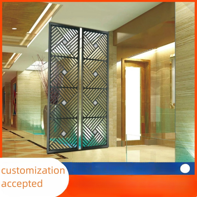 Decorative Modern Screen Classic Room Partition Stainless Steel Gold Room Divider Dining Room Divider