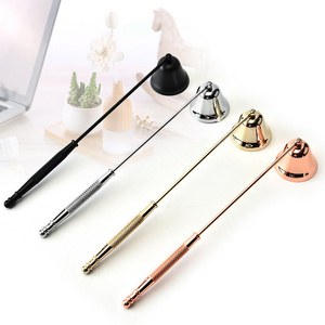 stainless steel  brass gift souvenir candle snuffer gold antique wick trimmer black candle snuffer