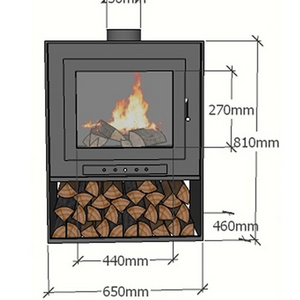 High Quality Hot Selling Wood Burning Freestanding Indoor Metal Plate Wood Fireplace Stoves