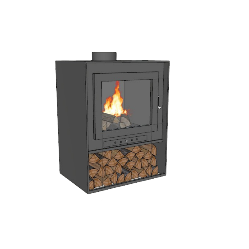 High Quality Hot Selling Wood Burning Freestanding Indoor Metal Plate Wood Fireplace Stoves