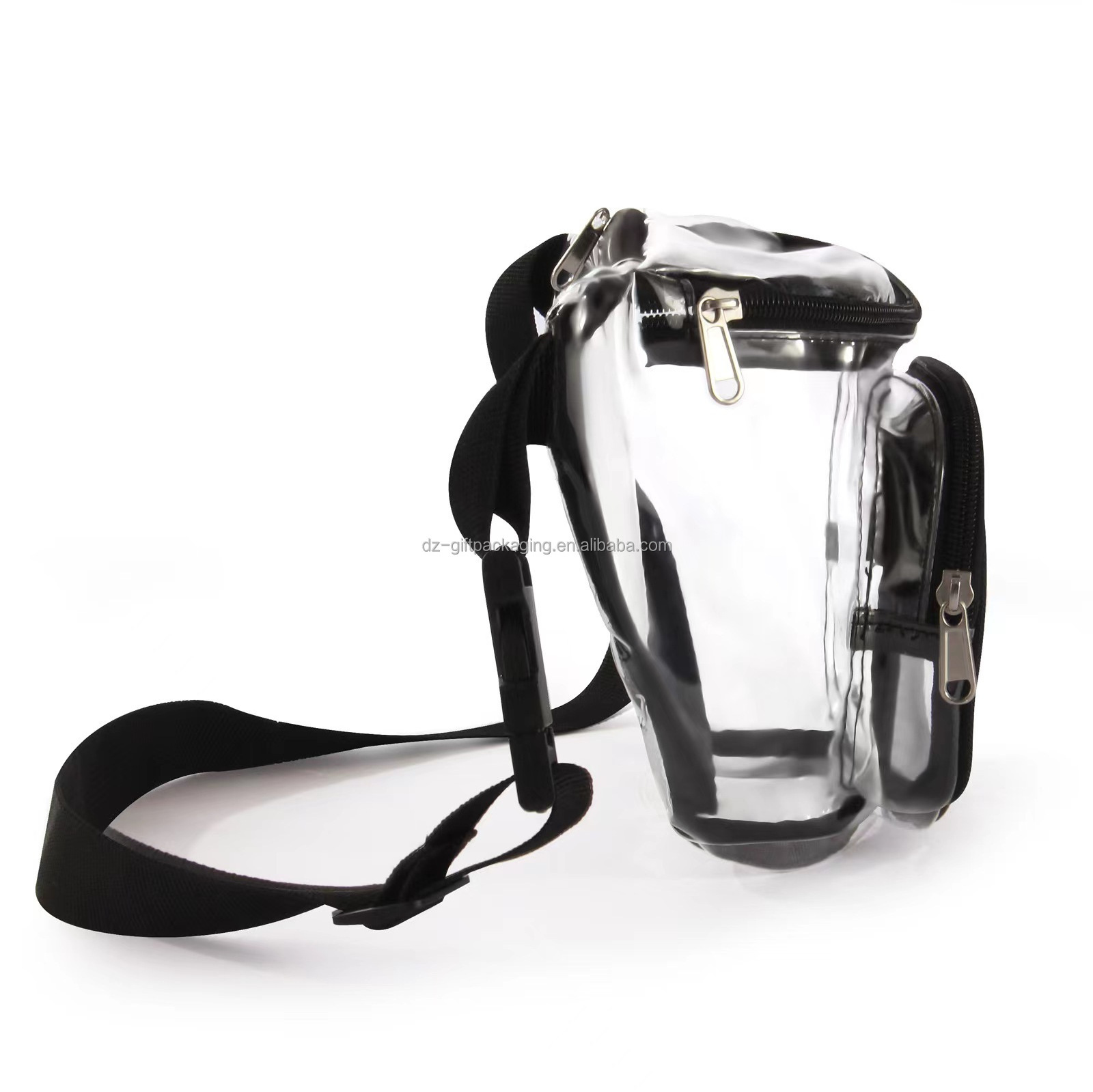 2023 Clear Fanny Pack Stadium Approved Veckle Fanny Packs for Women Men Water-resistant Cute Waist Bag