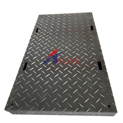 4X8 Plastic UHMWPE/HDPE Temporary Construct Excavator Road Mats Swamp Ground Floor Mat