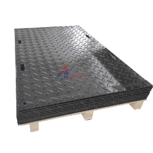 4X8 Plastic UHMWPE/HDPE Temporary Construct Excavator Road Mats Swamp Ground Floor Mat