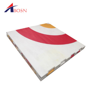 Easy Install PE Hockey Flooring Skating Plastic Boards UHMWPE Synthetic Ice Tile For Roller Skating Barrier