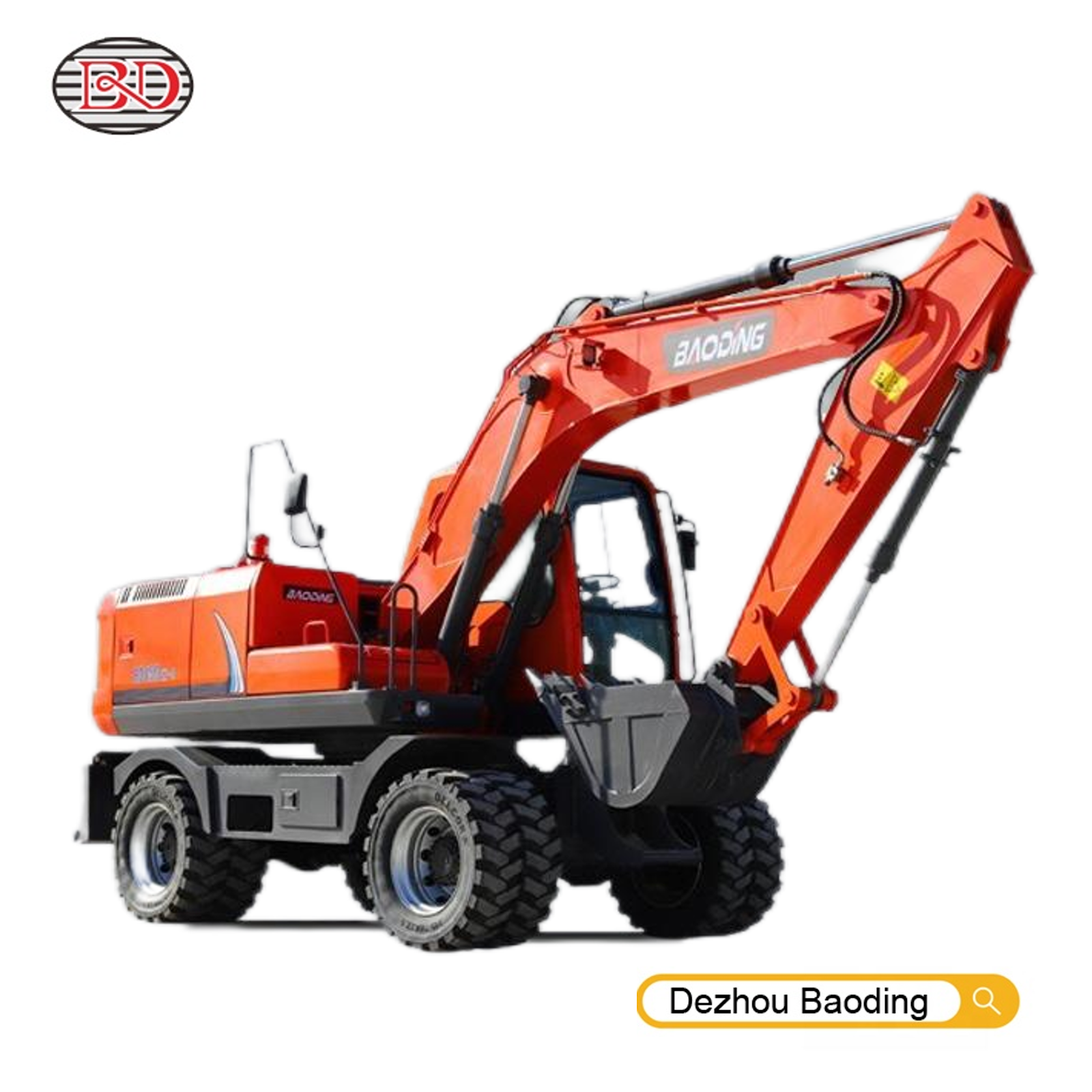 Manufacturer 4x4 Backhoe Loader Wheel Excavator Backhoe Loader factory price Construction Equipment  Doosan DX140 15 ton