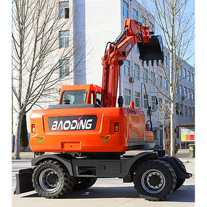 Manufacturer 4x4 Backhoe Loader Wheel Excavator Backhoe Loader factory price Construction Equipment  Doosan DX140 15 ton