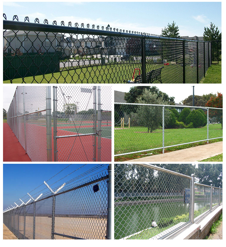 cyclones net 2.4 mesh chain link fence used 6x6 chain link fence panels for sale