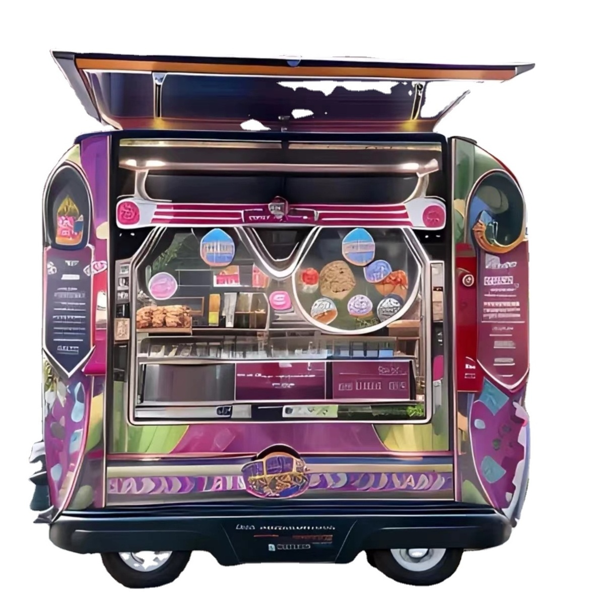 Bobang Street Food Vending Cart Vintage Food Truck Mobile Food Trailer For Sale