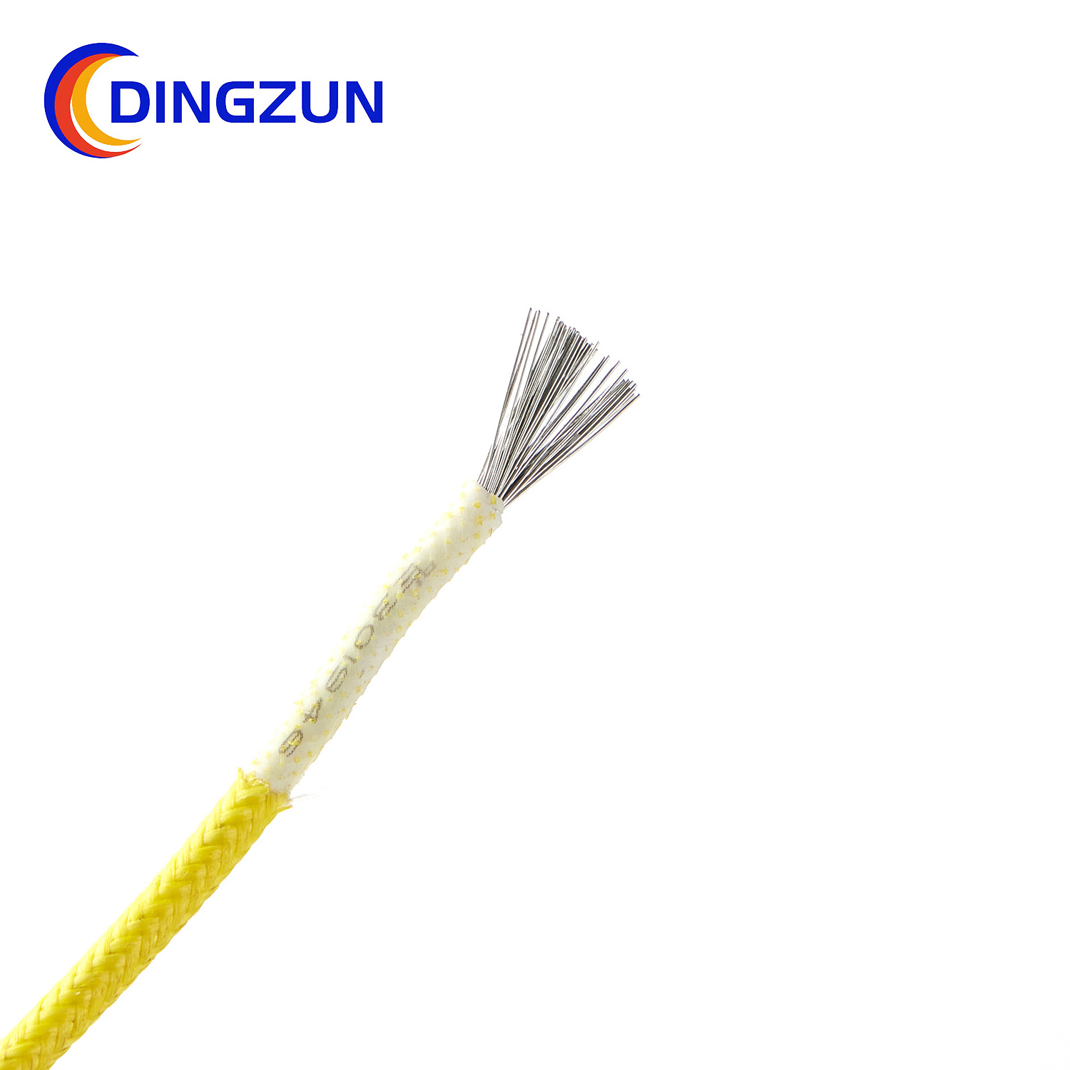 DingZun Electrical Wire Rated 200C 600VAC High Voltage High Temperature Style UL3071 UL3074 UL3075 Silicone Fiberglass Braid Wir