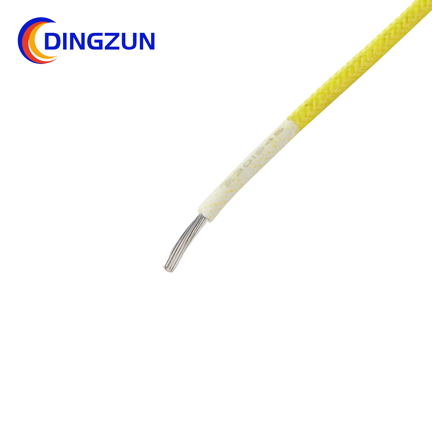 DingZun Electrical Wire Rated 200C 600VAC High Voltage High Temperature Style UL3071 UL3074 UL3075 Silicone Fiberglass Braid Wir