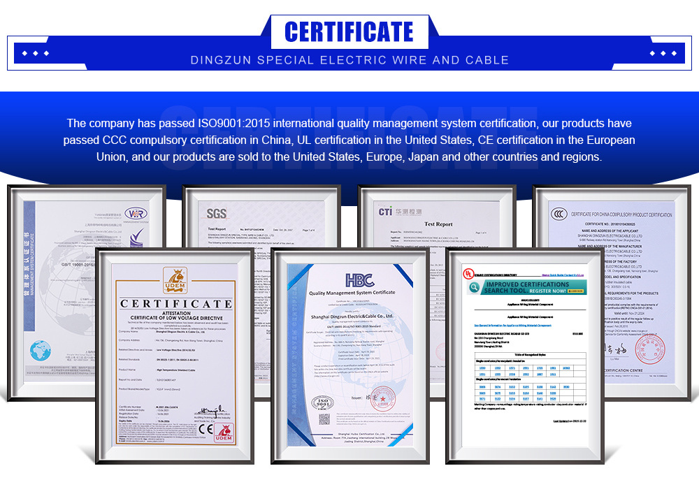 Dingzun UL1332 FeP Coated Wire UL 1332 Guangdong 600volt High Temperature Cable