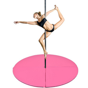 kr fitness folding pole dancing gymnastic exercise fitness mat pink