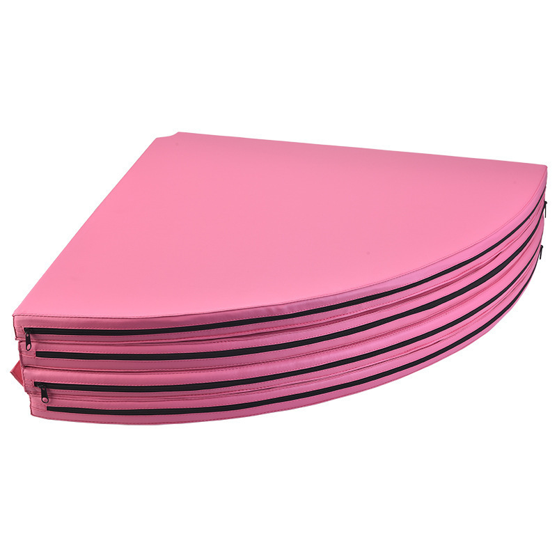 kr fitness folding pole dancing gymnastic exercise fitness mat pink