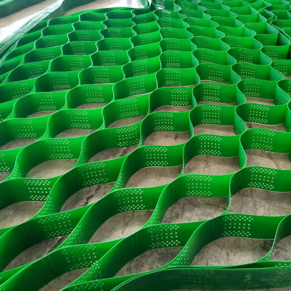 Hot sell textured HDPE geocell honeycomb plastic gravel stabilizer reinforced used in slope