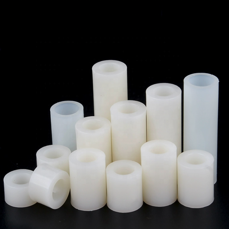 plastic  bushing nylon bush sleeve PA6 pipe ABS tube bushing Plastic pad column straight through Isolation column