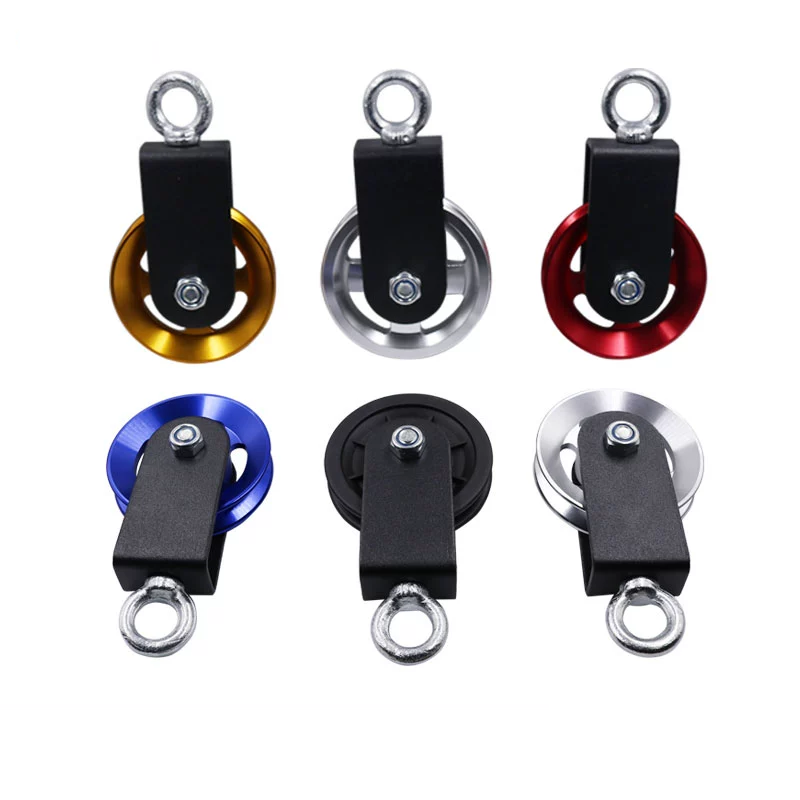 Gym pulley Fitness equipment  Roller sheaves pulley aluminum guide wheel lifting wheel  training strength equipment rolling pull