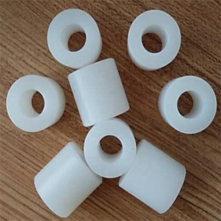 Shaft sleeve  oiless shaft  plastic  bearing plain nylon bushings  screw hole fixed POM slide bush pipe