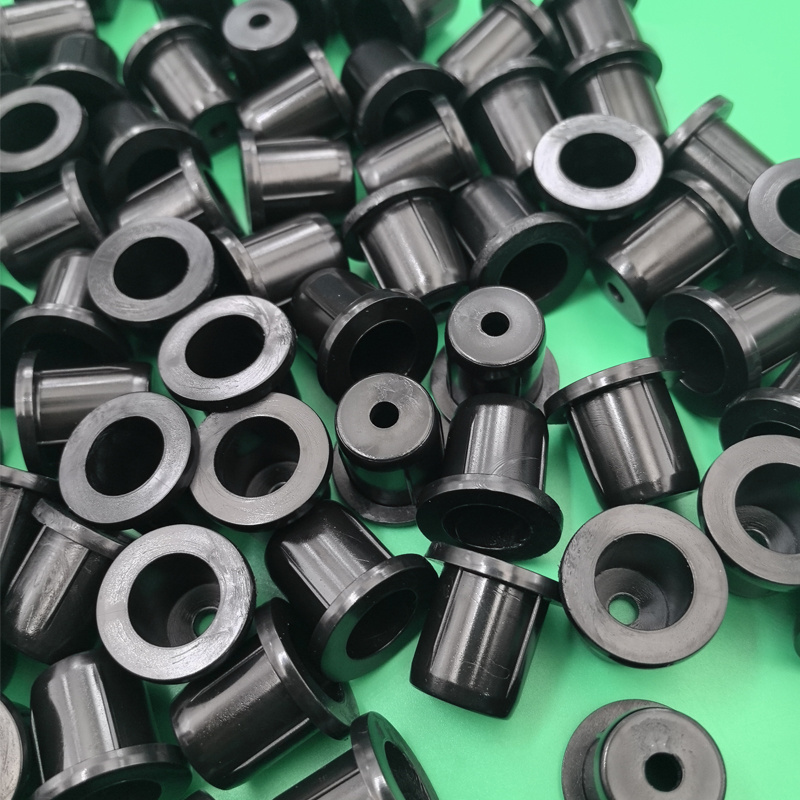 In-stock  Wear-resistant Acetal bearing sleeve plastic sliding flange bush Delrin sleeves nylon spacer  POM bushing