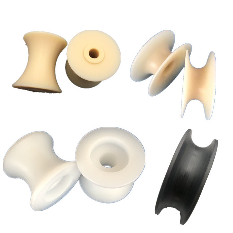 Nylon plastic roller U-shaped  plastic pulley small nylon plastic sheave PTFE sliding guide pulley wheel