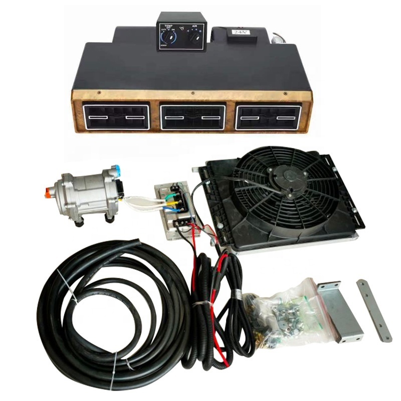 24v 12 volt electric mini split truck sleeper ac kit car air conditioner parking cooler