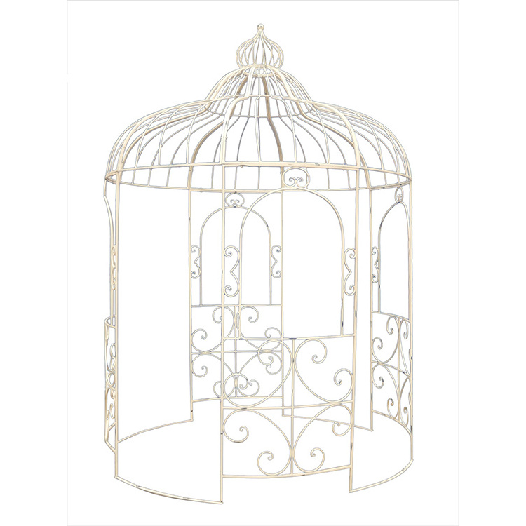 Crown Top Garden Decoration Sunroom Wrought Iron Metal Outdoor Gazebo