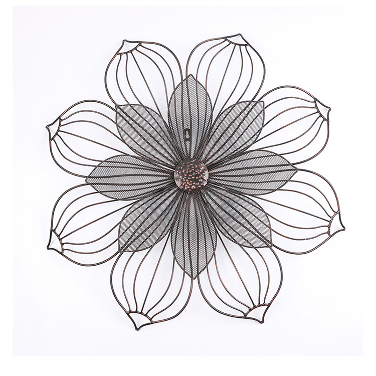 3d Black Metal Flower Branch Leaf Wall Art Hangings Home Decor Hot Sale Products